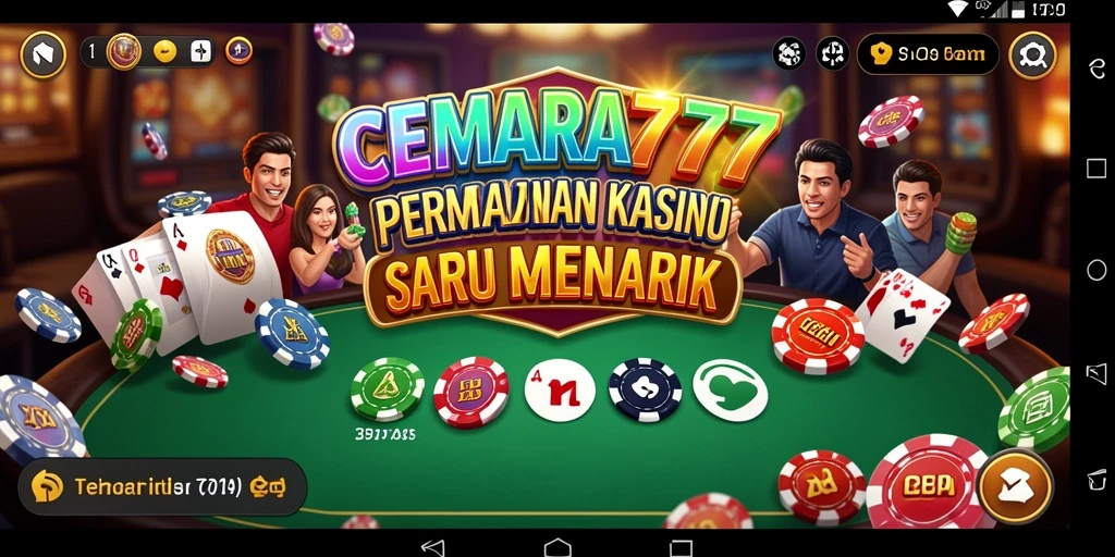 Tampilan gameplay seru di CEMARA777 dengan banyak pilihan permainan Kasino.