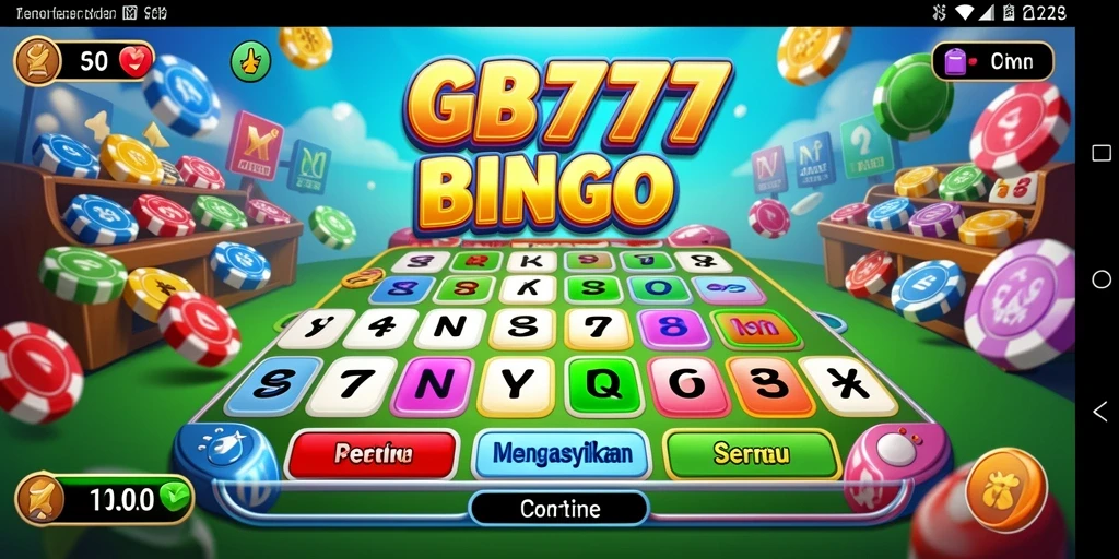 Tampilan screenshot utama GB777 menampilkan gameplay Bingo yang seru.