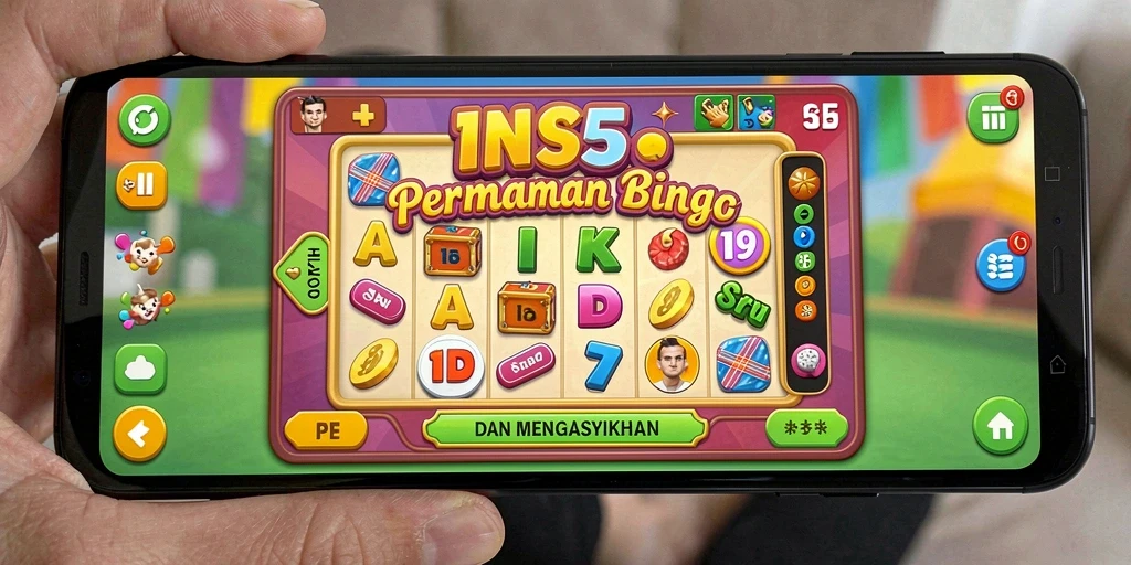 Screenshot gameplay INS55 menampilkan keseruan permainan Bingo.