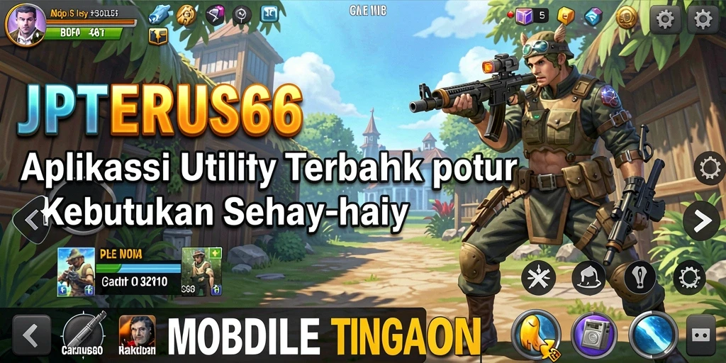 Tampilan utama JPTERUS66 yang memperlihatkan berbagai fitur Utility.