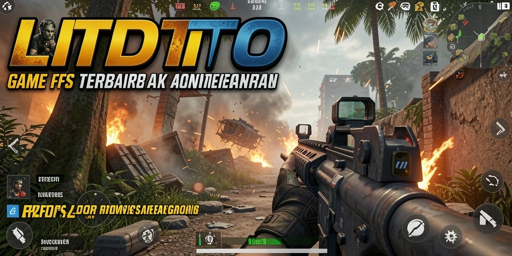 Tangkapan layar LTDTOTO menampilkan pertempuran intens dalam permainan FPS.