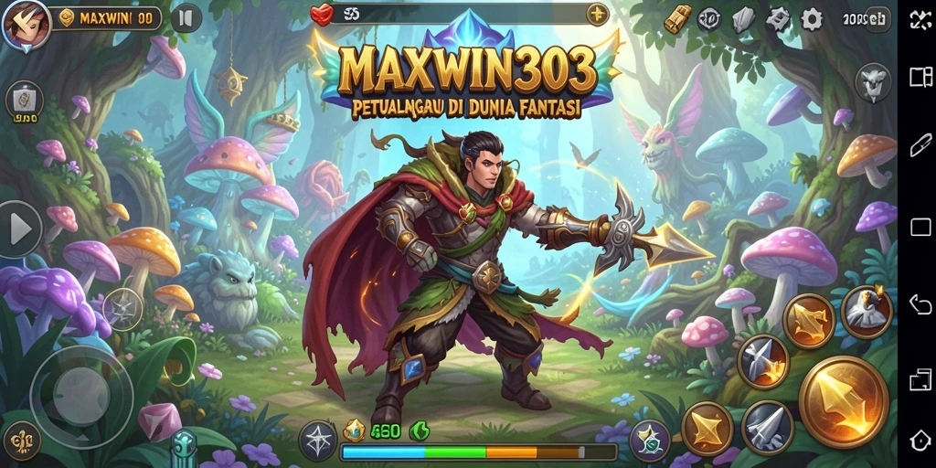 Tangkapan layar gameplay MAXWIN303 menampilkan aksi petualangan yang mendebarkan.
