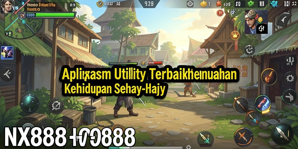 Tampilan utama NX888 dengan berbagai fitur Utility yang mudah diakses.