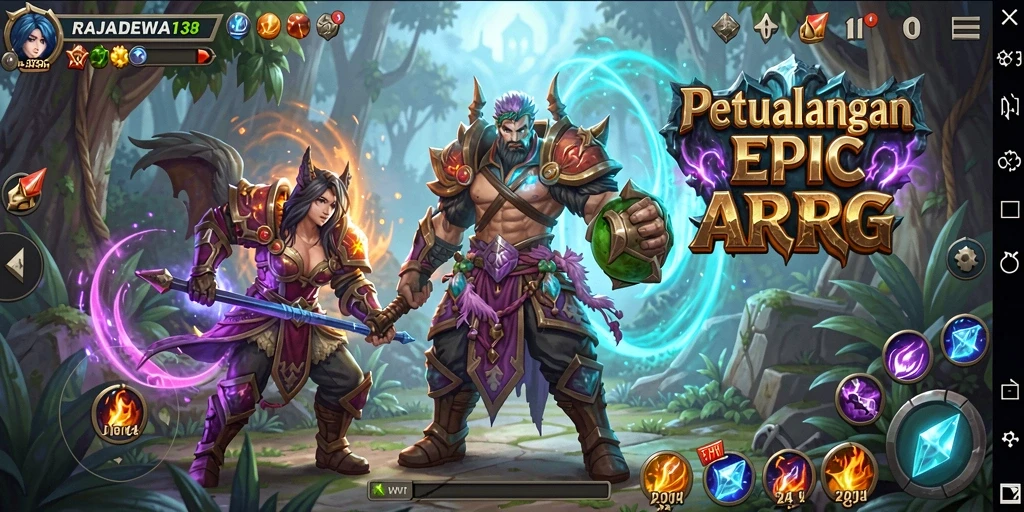 Gameplay menarik dari RAJADEWA138 dengan karakter dan pertempuran seru.