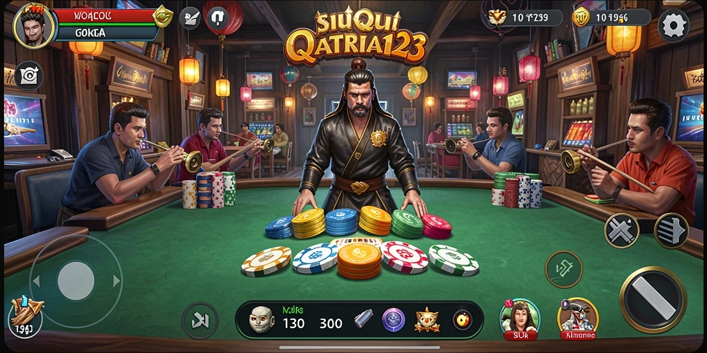 Tampilan menarik dari game QiuQiu SATRIA123