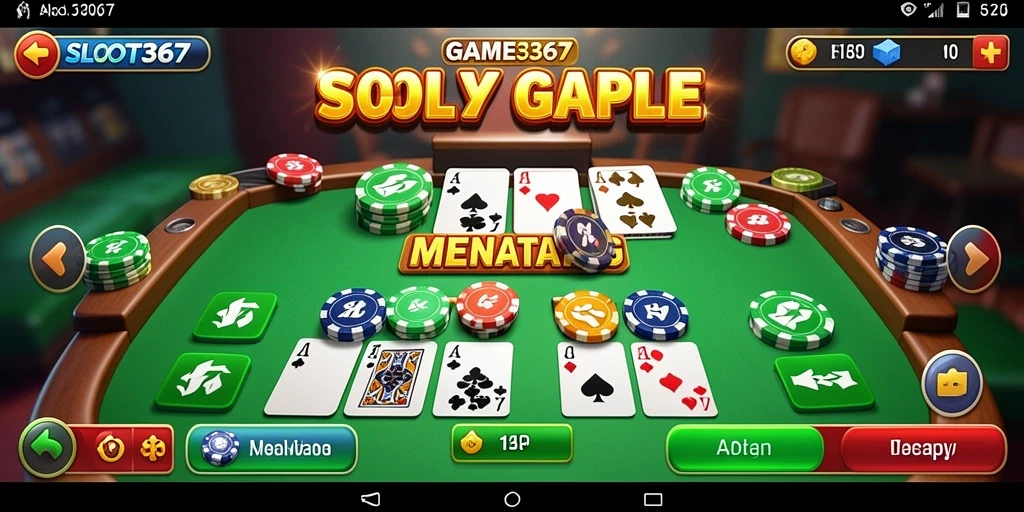 Tampilan seru gameplay Gaple dalam SLOT367 yang menarik.