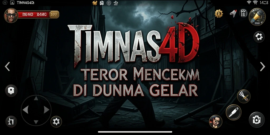 Tangkapan layar menampilkan aksi menakutkan dalam TIMNAS4D.