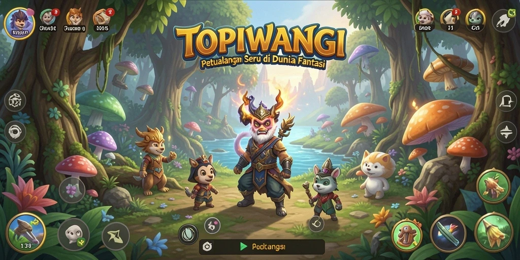 Tangkapan layar gameplay <strong>TOPIWANGI</strong> menunjukkan momen mendebarkan dalam petualangan.